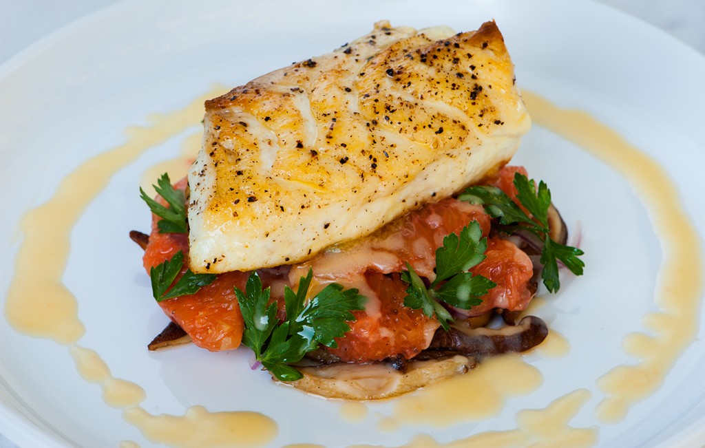 halibut-with-grapefruit-red-onions-and-shiitake-mushrooms