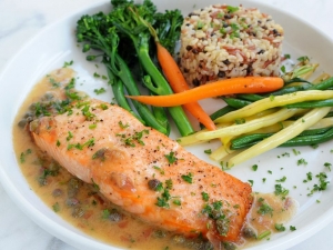 roasted-salmon-with-lemon-butter-caper-sauce